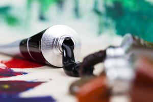 acrylic paints for creative drawing photo