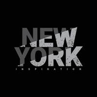 diseño de camisetas y prendas de vestir de nueva york vector