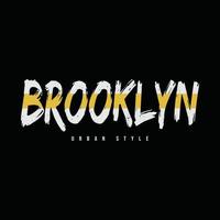 diseño de camisetas y prendas de vestir de nueva york brooklyn vector