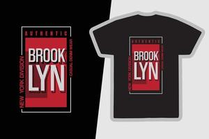 diseño de camisetas y prendas de vestir de nueva york brooklyn vector