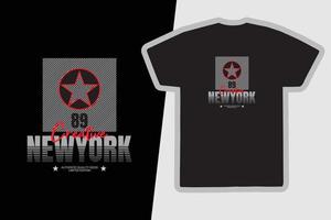 diseño de camisetas y prendas urbanas de nueva york vector