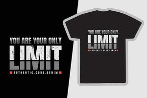 Limit t-shirt and apparel design vector