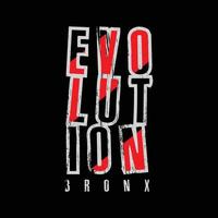 Evolution t-shirt and apparel design vector