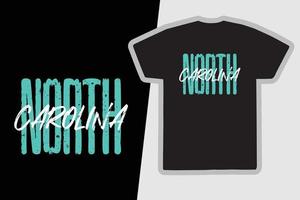 North california t-shirt and apparel design vector