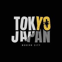 Tokyo t-shirt and apparel design vector