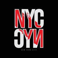 diseño de camiseta de vector de tipografía de brooklyn de nueva york