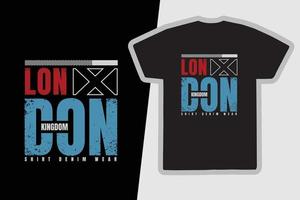 diseño de camisetas y prendas de Londres vector