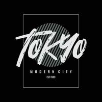 Tokyo graphic t-shirt and apparel design vector