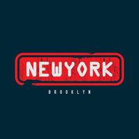 New york Brooklyn t-shirt and apparel design vector