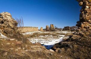 ruinas, bielorrusia, invierno foto