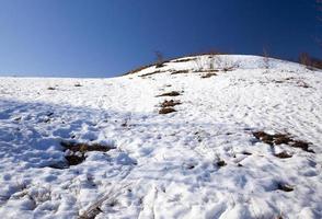 campo cubierto de nieve foto