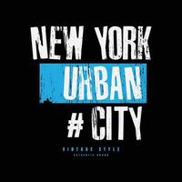 diseño de camiseta de vector de tipografía de ciudad de nueva york