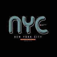 diseño de camiseta de vector de tipografía de ciudad de nueva york