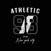 diseño de camiseta de vector de tipografía de ciudad de nueva york