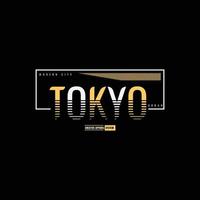 Tokyo t-shirt and apparel design vector