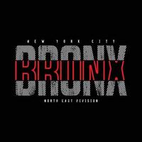 Bronx t-shirt and apparel design vector