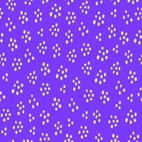 Abstract seamless pattern with white speckles on a bright blue background. Vector hand drawn illustration