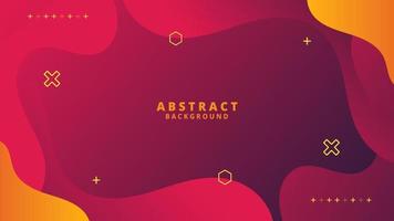 Abstract Red Fluid Wave Background vector