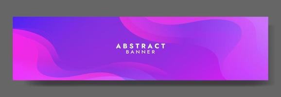 Abstract Colorful Fluid Wave Banner Template vector