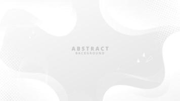 Abstract White Fluid Wave Background vector