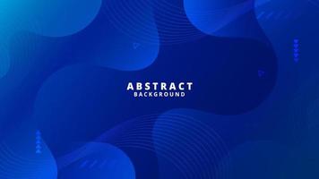 Abstract Blue Fluid Wave Background vector