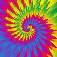 Abstract rainbow swirl background. Tie dye pattern. vector