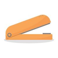 Flat Styled Stationary Stapler isolated on white background. Vector illustration