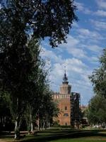 Park or gardens of the Citadel in the city of Barcelona photo