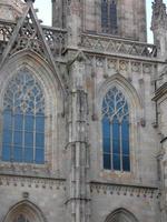 catedral gótica de la ciudad de barcelona foto