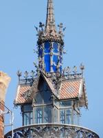 edificio modernista en el barrio del born de la ciudad de barcelona. foto