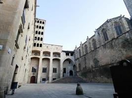 Plaza del rey in the gothic quarter of Barcelona, Spain photo