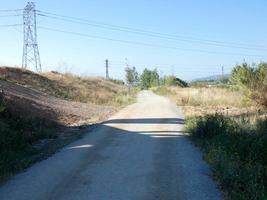 dirt road without people, of clear earth photo