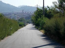 dirt road without people, of clear earth photo