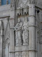 Gothic cathedral of the city of Barcelona photo