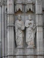 Gothic cathedral of the city of Barcelona photo