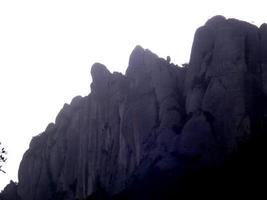 Profile of the montserrat mountains in the province of Barcelona, Catalonia, Spain. photo