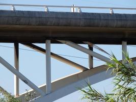 Detail of a modern bridge structure from the 20th century. photo