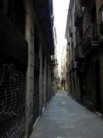 Streets and corners of the gothic quarter of Barcelona, spain photo