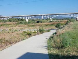 Bridge that crosses a river and helps thousands of vehicles to save time and gasoline in their travels. photo