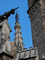 View of the back of the Barcelona Cathedral photo