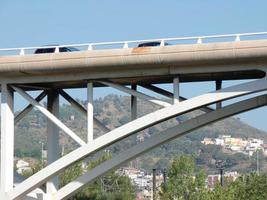 Bridge over a river for the passage of motor vehicles photo