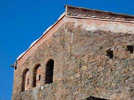 Typical Catalan mountain house in the vicinity of Barcelona, Spain photo