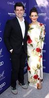 LOS ANGELES, JUN 7 - Max Greenfield, Tess Sanchez at the 13th Annual Chrysalis Butterfly Ball at Private Mandeville Canyon Estate on June 7, 2014 in Los Angeles, CA photo