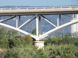 Bridge that crosses a river and helps thousands of vehicles to save time and gasoline in their travels. photo