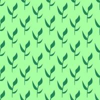 Seamless vector pattern of verdant leaves on light green background. Image for wrappers, covers, cards etc