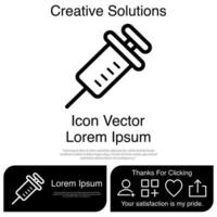 Syiringe Icon EPS 10 vector