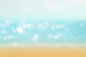 abstract blur or bokeh light on sea background in summer. photo