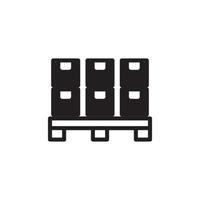 Boxes on a Pallet Icon EPS 10 vector