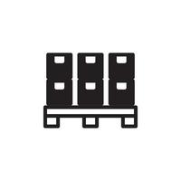 Boxes on a Pallet Icon EPS 10 vector