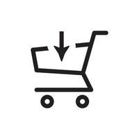 carrito de compras comprar y vender icono eps 10 vector